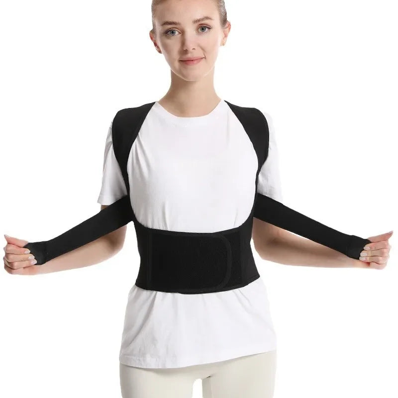 Back Brace Posture Corrector for Women & Men – Adjustable Back Straightener