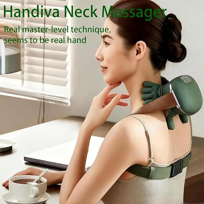 Ergonomic Shiatsu Neck Massager with Heat