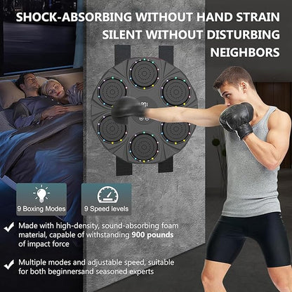 Electronic Music Boxing Wall Target – Smart Bluetooth Pads + Free Gloves