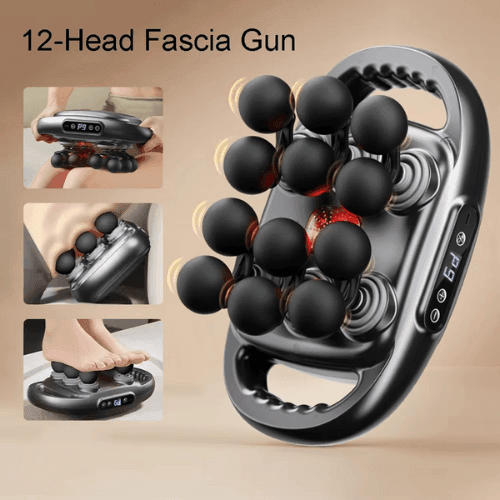 12-Headed Massage Gun for Full Body Muscle Relaxation Pain Relief