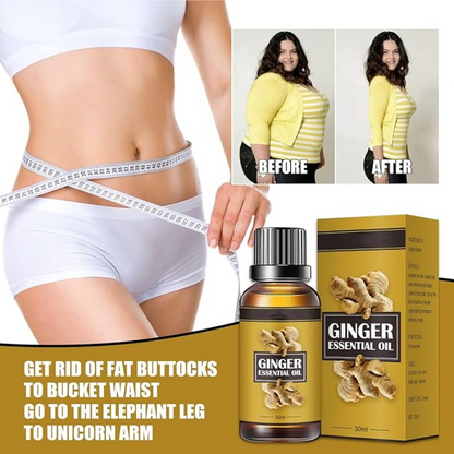 Big Bottle Ginger Essential Oil, Belly Drainage Ginger Oil